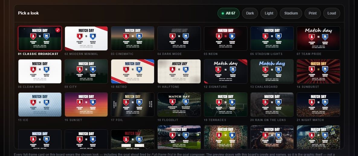 The card look picker
